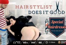 Hair stylist does it good VR Porn