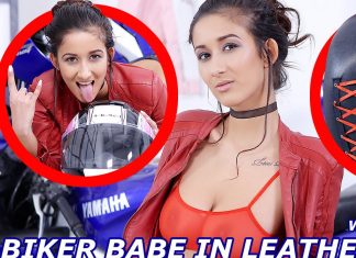 The Biker Babe in Leather Pants Shows Her Best